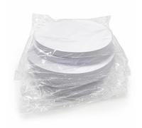 MagiDeal White Drawing Paper Card Round Shape for Watercolor Painting Sketching Drawing Art Premium 250gsm Paper for Creative Suitable for Artists, 25cm Diameter White Cardboard, 50 Sheets (250g)