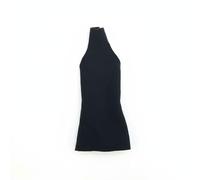 MagiDeal Women Figure Dress Backless Turtleneck Sleeveless Mini Outfit Collectible Accessory Stretchable Material Suitable for Doll Collection Home Decoration, Dark Blue