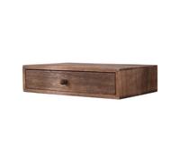MagiDeal Wood Desktop Organizer Tabletop Storage Box with Drawer Versatile Cosmetic Organizer Jewelry Holder for Notepads Sticky Notes, 1 drawer