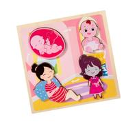 MagiDeal Wood Puzzle Puzzle Brain Teaser Preschool Learning for Boys Girls Gifts for Children Interactive Early Education Toy, Women