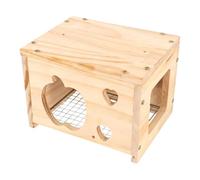 MagiDeal Wooden Bird House for Inside Cage Bird Nest Resting Place Hut Wood Parakeet Nesting Box for Parrot Finch Conure Canary Budgie