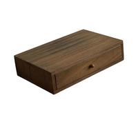 MagiDeal Wooden Desktop Organizer Stand Riser Ornament Gift Versatile Pull Out Drawer Storage Drawer for Table Indoor Bedroom, 1 Drawer