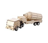 MagiDeal Wooden Model Car Building Kits Wood 3D Puzzles Physics Science Experiment Kits for Birthday Kids Gift Development