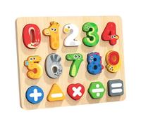 MagiDeal Wooden Puzzle for Kids Board Game,Fine Motor Skill,Learning Toys,Early Educational for Boys Girls Age 1 2 3 Years Old Gifts, Number