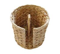 MagiDeal Woven Toilet Roll Basket Free Standing Toilet Roll Holder Toilet Paper Basket Freestanding Toilet Roll Holder Storage Handwoven Toilet Tissue Holder for Dorm Bathroom Home