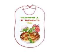 MAGIE DI CASA Adult Bib with Transfer - Bib 45 x 60 cm with Transfer - Made in Italy, Fun, Parties, Dinners, Cook, Chef, Chef (Pizza)