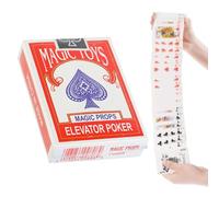 Magiic Cards - Playing Card Deck | Elevator Poker | Magician Interactive Cool Deck Of Poker | Silent Presents Magic Close-up Accessories For Party Entertainment Street Performance Destr