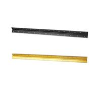 MaGiLL 2 Pcs Colorful 30Cm Aluminum Triangular Scale Ruler Small Proportion Aluminum Scale Ruler, Black Gold caliper