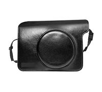 MAGILL PU Leather Bag Protective Cover Protective Cover/shoulder Strap Black Or Brown, Instant Print Camera Fit For Fujifilm Instax Wide 300 Camera bag (Color : Black)