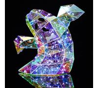 magimagi Halloween Decorations, Prismatic Ghost Lamp, Halloween Ghost Light, Iridescent Glow, for Spooky Atmosphere, for Desktop, Kitchen, Bedroom, Indoor and Outdoor Helloween Decorations