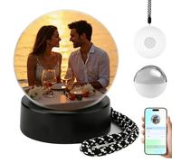 magimagi Memory Sphere, Memory Orb with LED Display, 3D Crystal Ball Video Player Support WiFi, Uploadable Videos & Photos, Birthday Valentine's Day Personalized Gift for Friends Couples