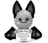 magimagi Positive Bat, Halloween Boo Basket Gifts, Emotional Support Gift, Positive Gifts for Her Women Men Kids, Cute Crochet Stuff, Halloween Decorations