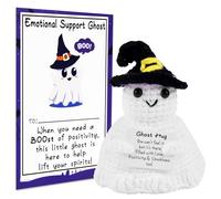 magimagi Positive Ghost, Halloween Boo Basket Gifts, Emotional Support Gift, Positive Gifts for Her Women Men Kids, Cute Crochet Stuff, Halloween Decorations