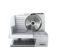 Magimix Deli T190 Food Slicer | 19 cm Blade | Professional Slicer | Ideal for Salami Sausages, Cheese or Bread | Stainless Steel, 11651, Silver