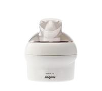 Magimix Le Glacier Electric Ice Cream Maker Machine - 1.1L Stainless Steel Bowl Makes Ice-Creams, Sorbets, Frozen Yoghurts In Under 30 mins, Automatic - White