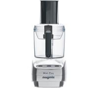 Magimix Le Mini 18260 1.7L Food Processor with 10 Accessories - Satin Steel | 400W Power, Versatile Chopping, Slicing & Whisking