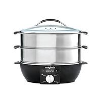 Magimix Multifunctional Food Steamer | 2 Tiers & Removeable Base | 12.2L Capacity | Stainless Steel, 11581