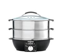 Magimix Multifunctional Food Steamer | 2 Tiers & Removeable Base | 12.2L Capacity | Stainless Steel, 11581