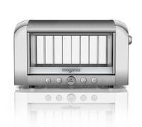Magimix Vision See Through 2 Slice Glass Toaster | Brushed Finish | 11526, Silver