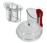 MAGIMIX XL Lid Cover CS54200XL CS5200XL Food Processor Clear Handle Red + Pusher