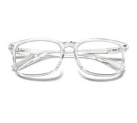 MAGIMODAC Blue Light Blocking Glasses Reading Glasses Lightweight Frame Eyeglasses 1.0 1.25 1.5 1.75 2.0 2.25 2.5 2.75 3.0 3.5 4.0 Unisex for Women and Men and Aged (Transparent, 3.5)