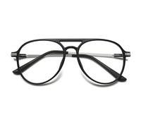 MAGIMODAC Large Reading Glasses Oversized Stylish Anti Blue Light Blocking Readers Glasses Frames Eyeglasses Eyewear for Ladies Men Women Matte Black 2.50