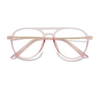 MAGIMODAC Large Reading Glasses Oversized Stylish Anti Blue Light Blocking Readers Glasses Frames Eyeglasses Eyewear for Ladies Men Women Pink 1.50