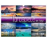 Magische Farbspiele der Natur (Wandkalender 2024 DIN A3 quer), CALVENDO Monatskalender