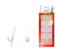 Magische Haken Adhesive Hooks Original Small Self-Adhesive Extra Strong Wall Hooks Transparent Tea Towel Holder Window Hooks No Drilling Towel Holder Hanger Bathroom Wall Hanging Hook