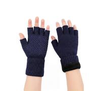 MAGISDU 100% Merino Wool Kids Fingerless Gloves Winter Fleece Lined Grip | Double-Layer, Boys, Girls， 3-15 Years, Knit, Soft, Warm, Sports, Snow, Biking, Youth, Children, Junior, Half Finger