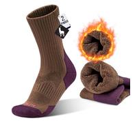 MAGISDU Alpaca Ski Crew Socks for Men Women 2 Pairs Thermal Compression Hiking Wool Boot Socks Thick Warm Winter Walking Running Anti Blister Size 3-15