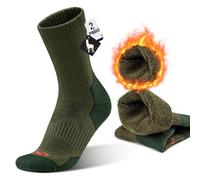 MAGISDU Alpaca Ski Crew Socks for Men Women 2 Pairs Thermal Compression Hiking Wool Boot Socks Thick Warm Winter Walking Running Anti Blister Size 3-15