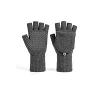 MAGISDU Merino Wool Fingerless Gloves Fleece Thermal Mitten Cover Winter | Warm,Lined,Convertible,Non-Slip,Fold Over,Knitted,Grip,Elastic,Extended Cuff,Women,Men,Office,Typing,Dog Walking,Driving