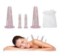 MagiSel 4 Pieces Face Cups, Anti-Cellulite Cups, Massage Cupping, Anti-Cellulite Cups, Facial Massage Cups, Cellulite Silicone Cups, Cellulite Silicone Cups, Face Cupping