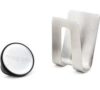 Magisso Sponge Holder for Sink, Metallic Silver, Polyurethane (PU), 1 Count, Long-lasting