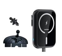 MAGJIEYX CD Slot Magnetic Car Charger Mount Work for iPhone 16-12, 3X Stable on Bumpy Roads, 99% Car/Truck-Approved, Wireless Charging Holder with 3M Dash Sticker, No Vent Block(Sedans/SUVs/Trucks)