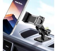 MAGJIEYX Drill Base Car Phone Holder, Stable Phone Mount for Truck Boat Planes Dashboard 360° Rotatable Secure Grip Stand for iPhone 17 16 15 14 Samsung 4.7''-7'' All Smartphones Car Accessories