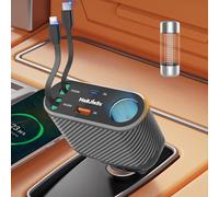 Magjieyx Retractable Car Charger, 180W Cigarette Lighter Splitter Fast Charging Socket with Replaceable Fuse Dual Type C Cables Compatible with iPhone 17/16/15/14/13/12/11 Pro Max Plus iPad Galaxy