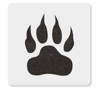 MAGJUCHE Bear Footprint Stencil 6 Inches, Reusable Forest Claw Art Stencil for Painting DIY Crafts Decor