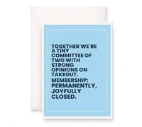 MAGJUCHE Funny Anniversary Card for Couple, Husband, Committee of Two