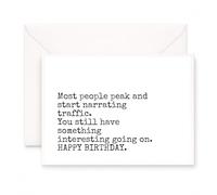 MAGJUCHE Funny Birthday Card for Adults, Humorous Still Interesting Design, Blank Inside with Envelope, 5x7 Inch