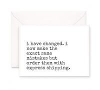 MAGJUCHE Funny Card for Friend, Adults, Same Mistakes Express Shipped