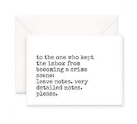 MAGJUCHE Funny Farewell Greeting Card for Coworker, Unisex Adults, 1 Count, Blank Inside with Envelope, Humorous Office Goodbye Theme, 5x7 Inch