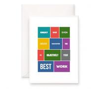 MAGJUCHE Funny Fathers Day Card for Dad, Best Work Humor from Daughter