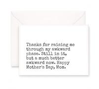 MAGJUCHE Mothers Day Card for Mom, Funny Still Awkward Humor