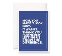 MAGJUCHE Mothers Day Card for Mom, You Made It Look Easy