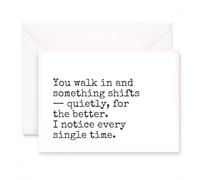 MAGJUCHE Romantic Love Greeting Card for Husband, Anniversary and Valentine's Day, Blank Inside with Envelope Included, 5x7 Inch