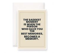 MAGJUCHE Sympathy Card for Adults, Best Memories Become a Memory
