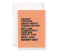 MAGJUCHE Will You Marry Me Card for Girlfriend, Certain About You