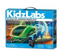 4M Glow Hi-Speed Maglev | Magnetic 50 Inch Train Track with Glowing Train & Tunnel | STEM Science Toys for Boys & Girls | Educational Kids Toys | Cool Railway Gifts | Suitable for Age 5+ Year Olds